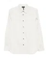 Emporio Armani Logo-print Long-sleeve Shirt In White