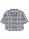EMPORIO ARMANI PATTERNED-JACQUARD SHIRT