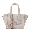 Emporio Armani Patterned Shoulder Bag In Nude