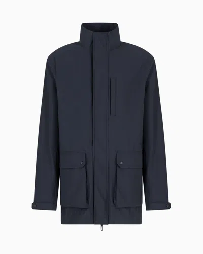 Emporio Armani Peacoats In Navy Blue