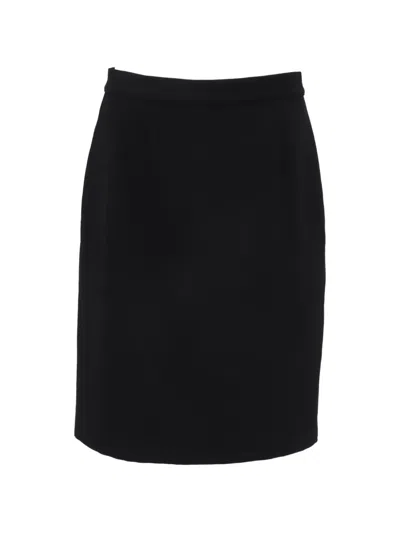 Pre-owned Emporio Armani Pencil Skirt In Black