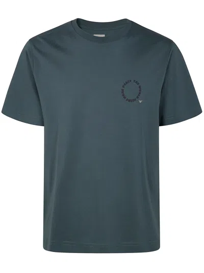 Emporio Armani Petrol Blue Cotton T-shirt