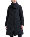 Emporio Armani Pillow Collar Puffer Coat In Black