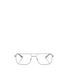 Emporio Armani Pilot Frame Glasses In Metallic