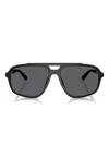 Emporio Armani Pilot-frame Sunglasses In ブラック