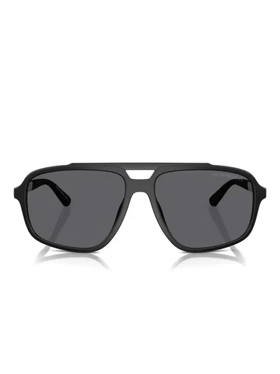 Emporio Armani Pilot-frame Sunglasses In ブラック
