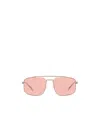 Emporio Armani Pilot Sunglasses In Pink