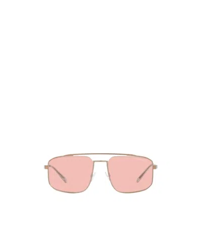 Emporio Armani Pilot Sunglasses In Pink