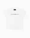 Emporio Armani Official Store T-shirt En Jersey Pima Avec Logo In White