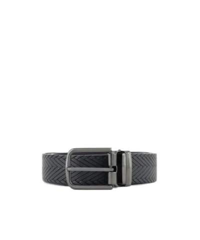 Emporio Armani Pin Buckle Belt In Black