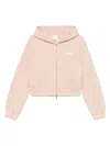 Emporio Armani Cotton Drop Shoulder Zippered Hoodie