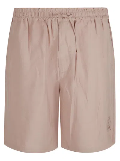 EMPORIO ARMANI PINK MODAL BLEND BERMUDA SHORTS