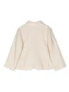 Emporio Armani Baby Boys Ivory Cotton & Linen Blazer In Neutrals
