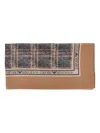 Emporio Armani Plaid-pattern Scarf In Multi