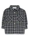 Emporio Armani Plaid Shirt In Grey