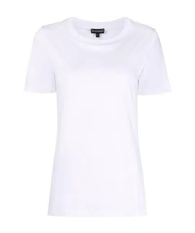 EMPORIO ARMANI PLAIN KNIT T-SHIRT WITH ROUND NECK