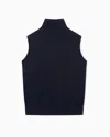 Emporio Armani Plain-knit Virgin Wool Rollneck Top With Micro Rhinestones In Black