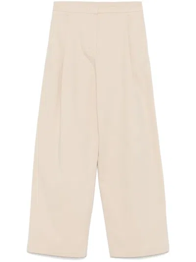 EMPORIO ARMANI PLEAT-DETAIL TROUSERS
