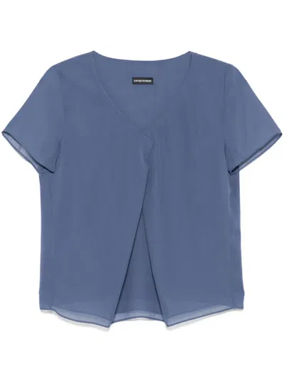 Emporio Armani Bluse Mit Faltendetail