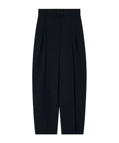 EMPORIO ARMANI PLEATED BELTED TROUSERS