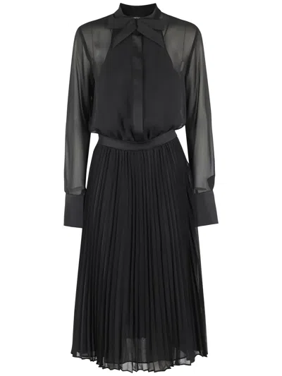 EMPORIO ARMANI PLEATED DRESS