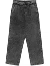 Emporio Armani Pleated Jeans In Black