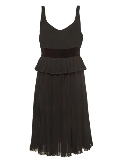 Pre-owned Emporio Armani Pleated Midi Dress