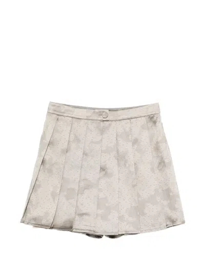 Emporio Armani Grey Polyester Shorts In Gray