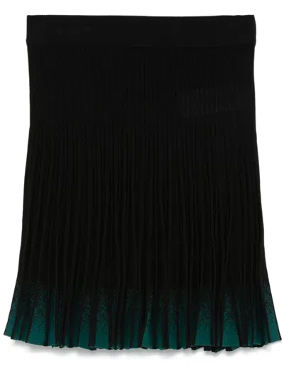 Emporio Armani Pleated Skirt In Animal Print