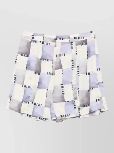 Emporio Armani Pleated Skirt Featuring Abstract Pattern Design In Multi