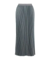 Emporio Armani Pleated Skirts In Gray