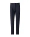 Emporio Armani Pleated Straight Casual Pants In Black