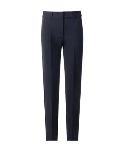 Emporio Armani Pleated Straight Casual Pants In Black