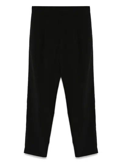 Emporio Armani Pleated Trousers In Black