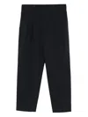 Emporio Armani Pleated Trousers In Black