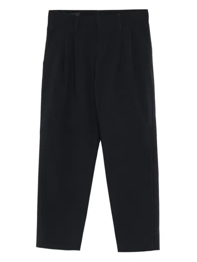 Emporio Armani Kids' Pleated Trousers In Black