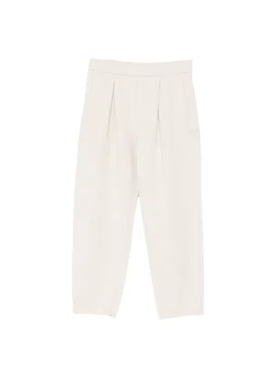 Emporio Armani Kids' Pleated Trousers In Neutral