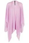 Emporio Armani Plissé Semi-sheer Chiffon Scarf In Rosa