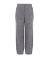 Emporio Armani Melange Trouser In Gray