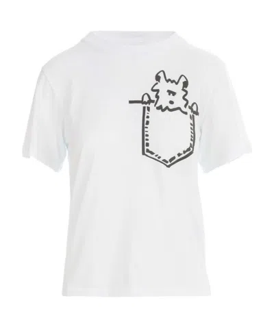 Emporio Armani Pocket Print T-shirt In Black