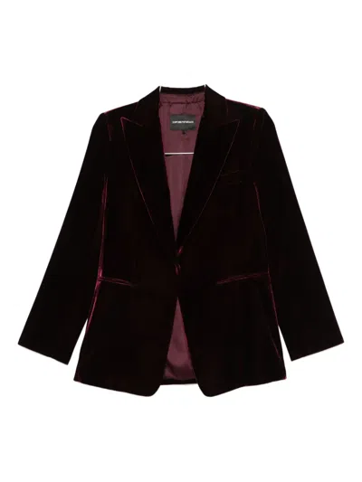 EMPORIO ARMANI POCKET VELVET JACKET