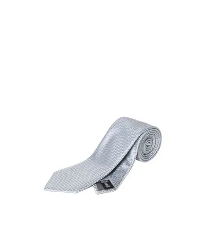 Emporio Armani Pointed Tie In Gray