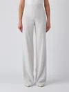 Emporio Armani High-waisted Trousers In Grigio