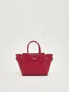 Emporio Armani Top-handle Leather Satchel In Red