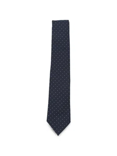 Emporio Armani Polka-dot Silk Tie In Multi