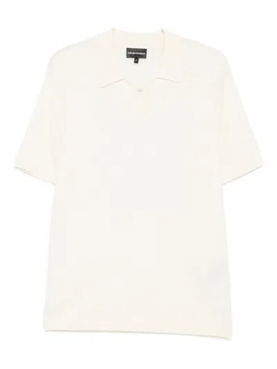 Emporio Armani Polo-collar Sweater In White