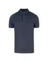 Emporio Armani Polo In Cotone Blu In Fb256