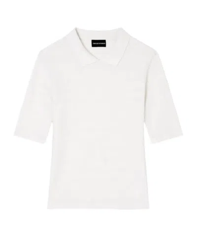 Emporio Armani Polo-neck T-shirt In White