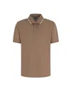 Emporio Armani Brown Piquet Polo