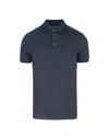 Emporio Armani Polo In Cotone Blu In Blue